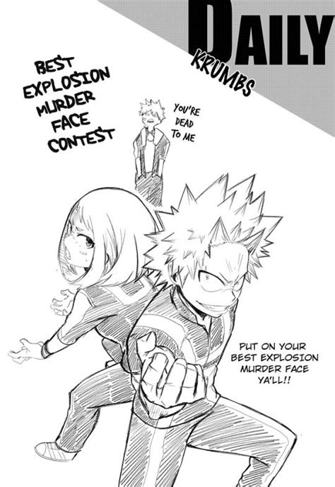 Kacchako Plus Ultra Daily Crumbs 🍞 — Studying And Distractions Fanart