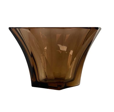 Signed Moser Glass Vase Smoke Glass Moser Vase Cut Glass Etsy