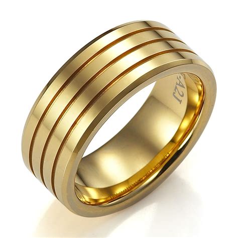 Solid Gold Wedding Band - Wedding and Bridal Inspiration