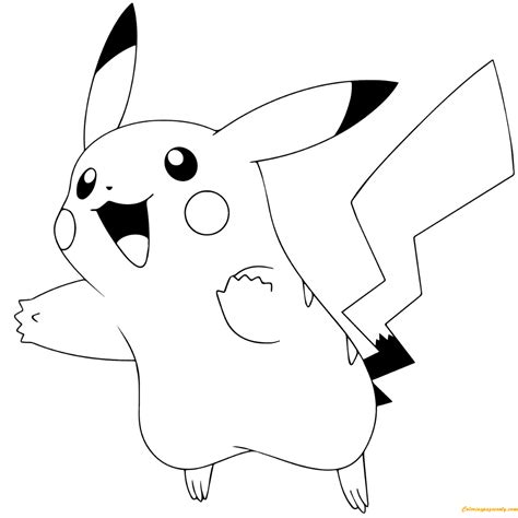 Pokemon Go Pikachu 025 Coloring Page Free Coloring Pages Online Free