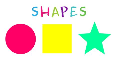 Different Shapes For Kids Learn Shapes Circle Oval