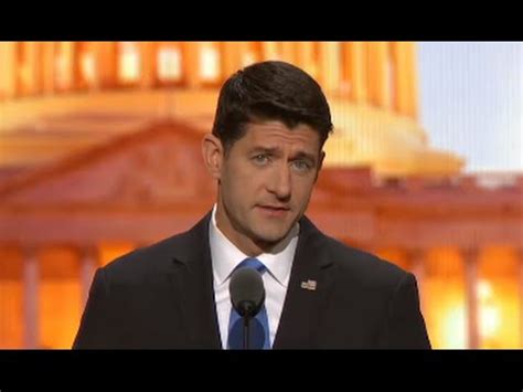 Paul Ryan Full Speech At The Republican Convention Youtube