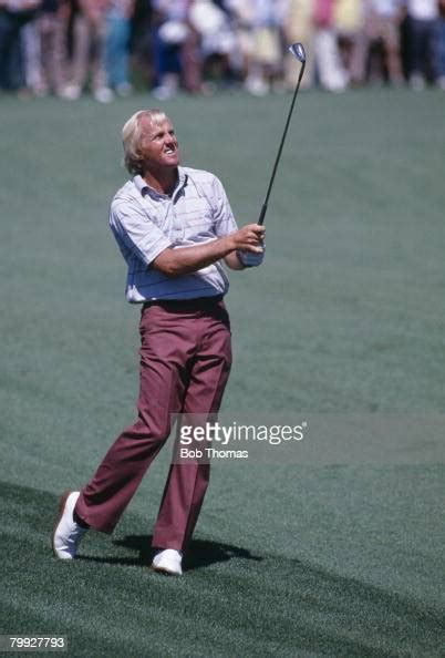 Australian Golfer Greg Norman During The Us Masters Golf Tournament