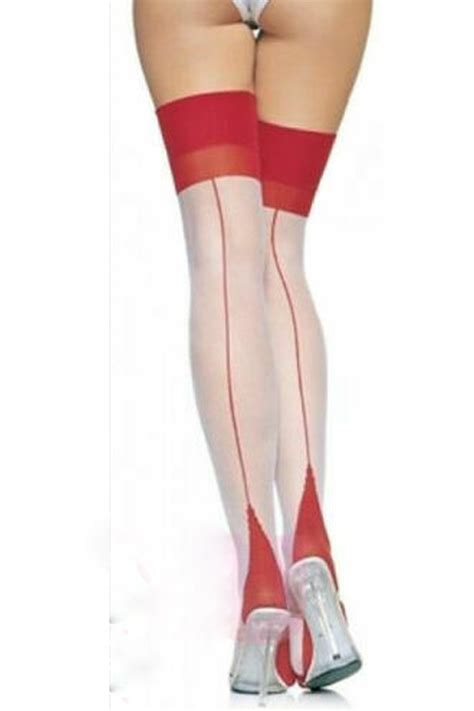 Back Seam With Cuban Heel Spandex Sheer Thigh Hi Comes In 2 Colors