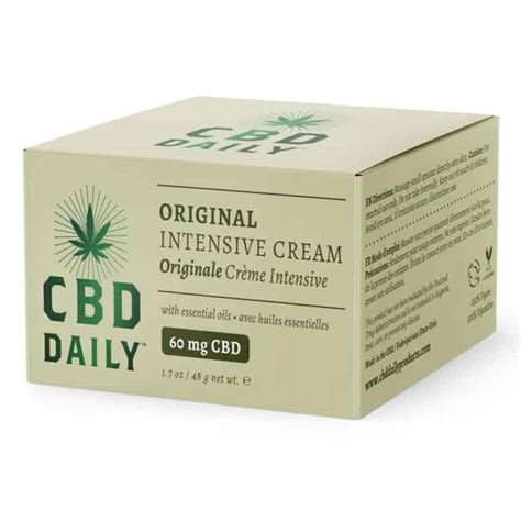 Cbd Daily Intensive Cream Original Strength Original Mint Shop