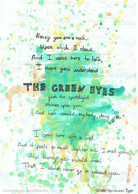 Greeneyes Coldplay Coldplay Songs Song Lyrics Coldplay Quotes Boy