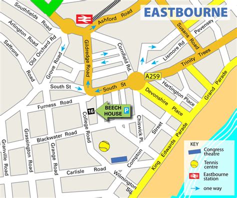 Eastbourne Map United Kingdom