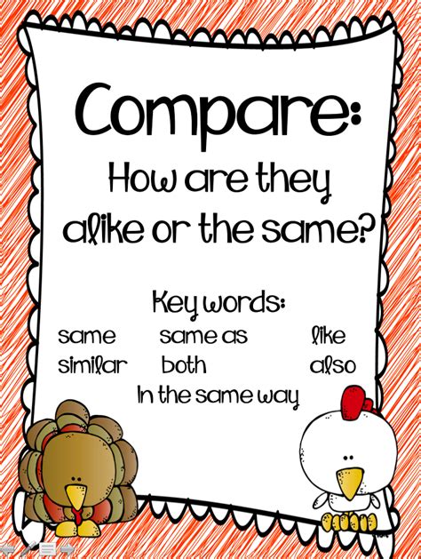 Compare And Contrast In First Grade Teach Talk Inspire