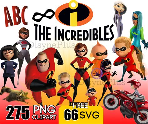 Incredibles 2 Clipart Digital Incredibles Png Svg Download Etsy