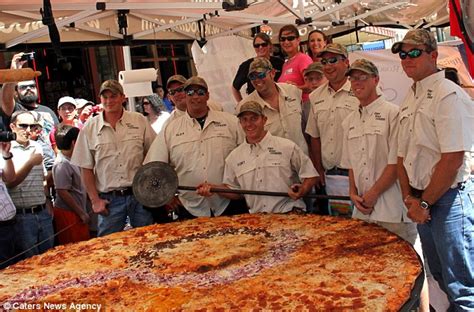 A Slice Of History Chef Builds The World¿s Biggest Pizza Weighing