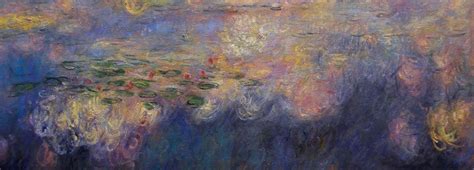 Claude Monet Reflections Of Clouds On The Water Lily Pond Triptych C