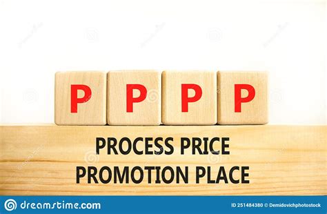 Pppp Process Price Promotion Place Symbol Concept Words Pppp Process