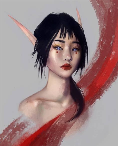 Asian Elf By Firbess On DeviantArt Elves Fantasy Fantasy Dragon