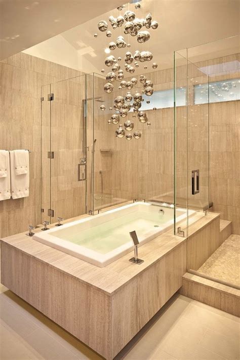 25 Sparkling Ways Of Adding A Chandelier To Your Dream Bathroom Decoist