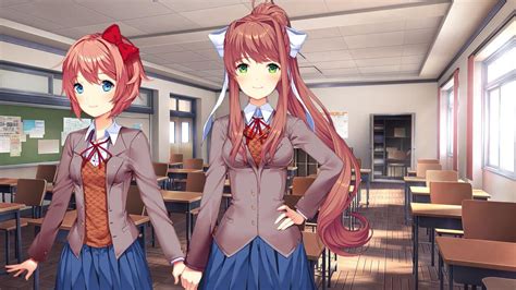 I Took A Screenshot That Looked Like Sayori And Monika Are Holding