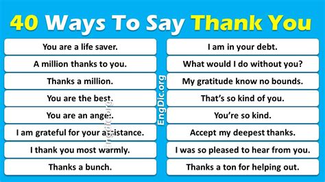 Different Ways To Say Thank You Kulturaupice