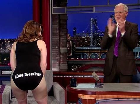 Watch Tina Fey Strips Down To Her Spanx To Bid Farewell To David Letterman