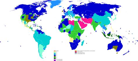 Depending on the jurisdiction, the legal age of consent is between 16 and 18. Global Age of Consent Laws 2000x993 : MapPorn