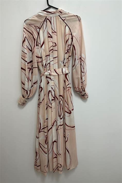 Buy Beatrice Pleated Midi Dress In Pink Aje Glamcorner