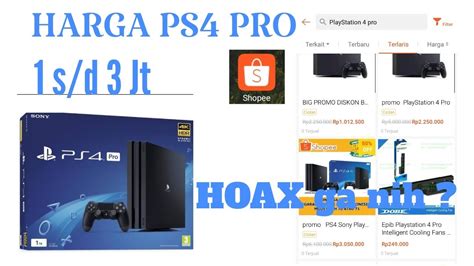 Ps4 pro malaysia price, harga; Harga PS4 pro 1-3 jt di shopee [ hoax atau tidak .. hati ...