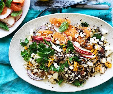 Mixed Grain Salad Recipe With Feta And Lemon Dressing Australian