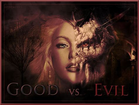 Good Vs Evil By Debzdezigns Lamb68 On Deviantart