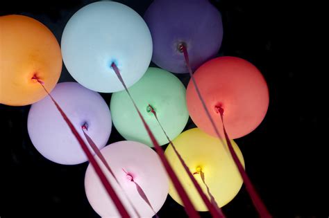 Free Stock Photo 10590 Colorful Party Balloons On A Black Background