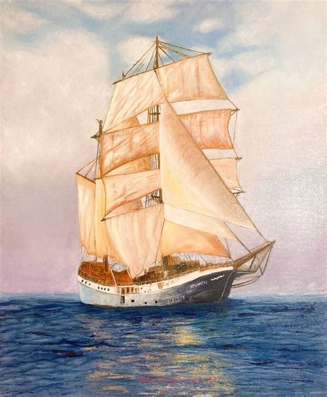 Tall Ship Painting By Salona Singh Saatchi Art