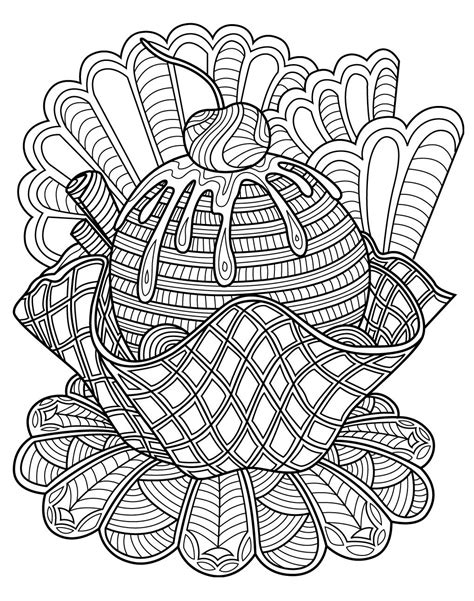 Download the wonderful coloring pages tacos for adults. Sweets coloring page | Colorish: free coloring app for ...