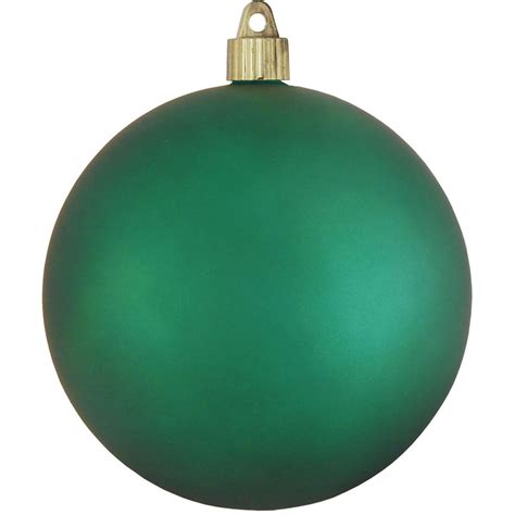 475 120mm Shatterproof Matte Dark Green Christmas Ball Ornament By