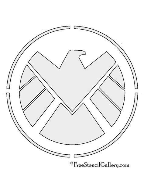 #ironman #avengers hello friends for my new beginning. SHIELD Logo Stencil | emblems | Pinterest | Shield logo, Stenciling and Logos
