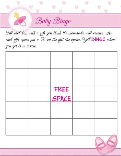 Free Printable Baby Shower Games For Girls