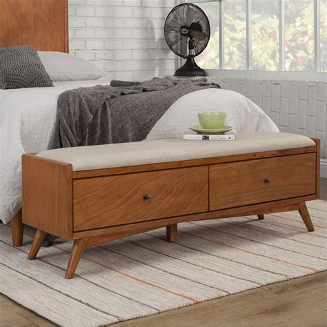 Williams Upholstered Drawer Storage Bench And Reviews Allmodern In 2020