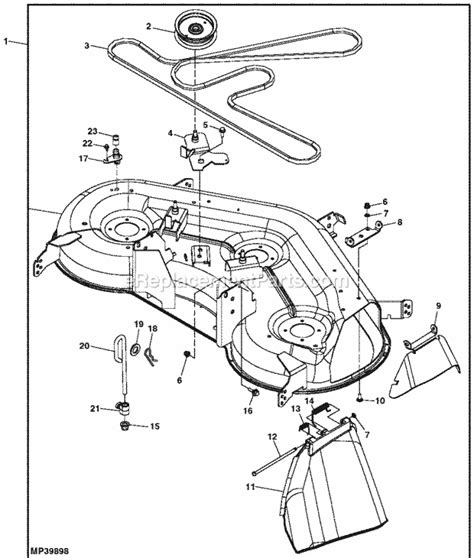 John Deere L Deck Parts Diagram