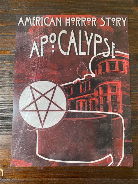 american horror story apocalypse season 8 inspired poster etsy