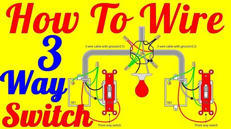 How To Wire Way Switch Wiring Diagrams Youtube Way Switch Wiring Diagram Cadician S Blog