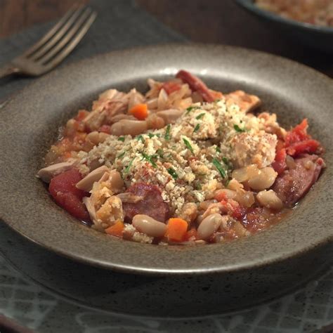 If you're trying to reduce your total cholesterol, it's important to include foods that are high in fiber while avoiding saturated fat. Quick Cassoulet Recipe - EatingWell