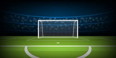 Football Stadium Arena Football Goal On Penalty Position Paid Ad