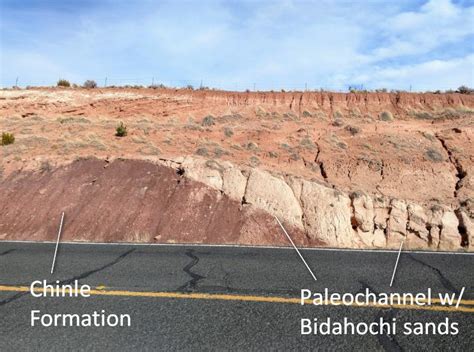 Paleochannel In The Chinle Formation Hopi Reservation Azgs
