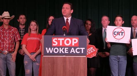 Desantis Adds Fuel To Critical Race Theory Fight With Stop Woke Act