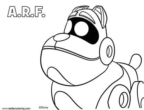 Puppy Dog Pals Arf Coloring Pages Free Printable Coloring Pages
