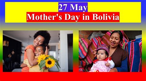 Feliz Día De La Madre Bolivia 27 De Mayo Mothers Day In Bolivia