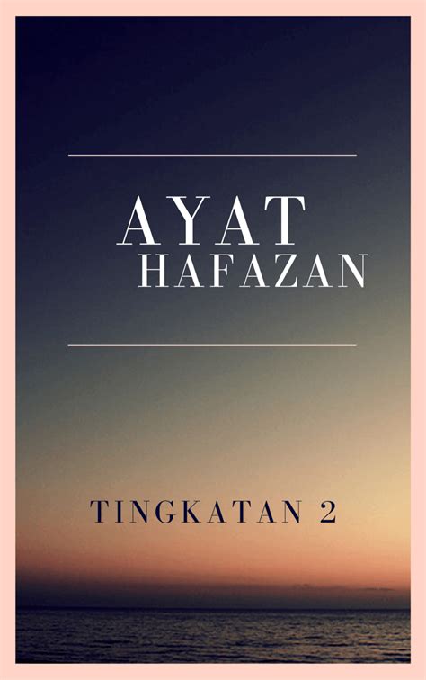Ayat Hafazan Tingkatan 2 618 Plays Quizizz