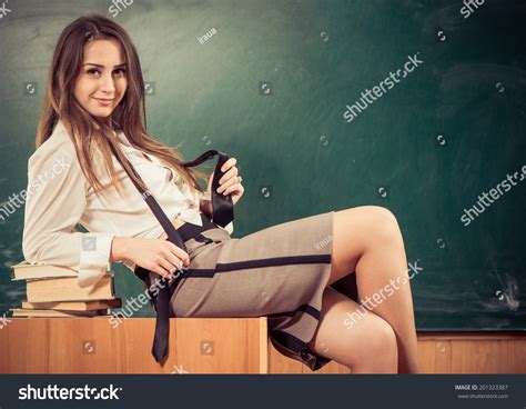 Sexy Teacher College Blackboard Stock Photo Shutterstock