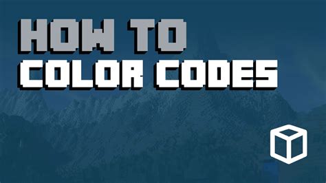 Minecraft Color Codes Overview And Examples