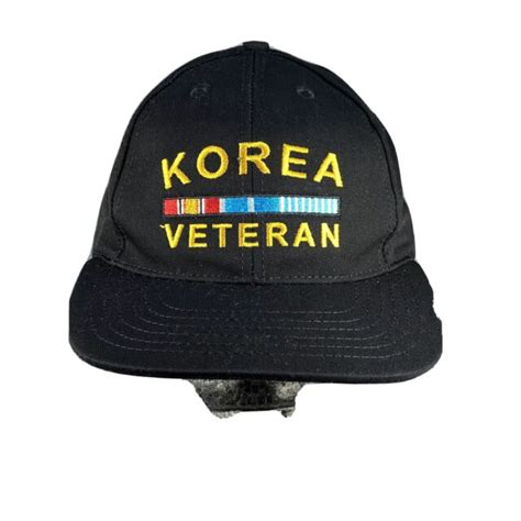 Hat Korean Veteran Emblem Ball Cap Honor Flight Adjustable 100 Cotton