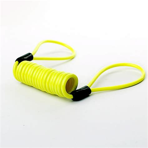 Wire Rope Spring Retractable Colorful Rubber Coating Portable Safety