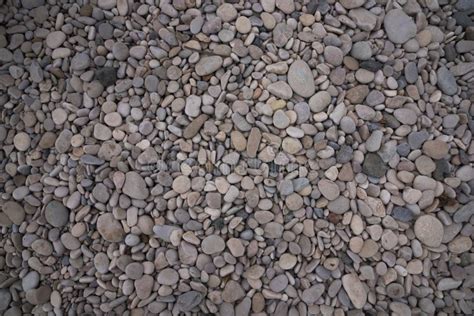 Nature Background Top View Of Grey And Brown Beach Stones Background