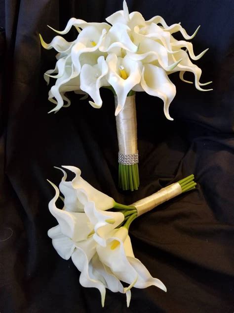 Calla Lily Bouquet Real Touch Flower Bouquet Bridal Bouquet Etsy Canada