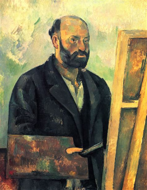 Self Portrait With Palette C 1890 Paul Cezanne